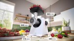 Bosch MFWS607W Serija 6, Mėsmalė, MultiPower, 2100 W, Baltas, Baltas