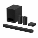 Sony | 5.1 kan. namų kino sistema | HTS60 BRAVIA kino sistema 6 | „Bluetooth“ | Garsiakalbiai