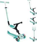 GLOBBER paspirtukas Go Up Active Lights, mėtinės spalvos, 744-206
